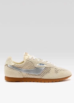 Sneakers WINDSPIN en textile tricoté avec des empiècements en daim dans une silhouette rétro