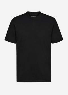 Selected T-Shirt mit Rundhalsausschnitt  Schwarz 