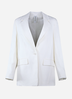 Blazer droit en lin Drykorn Ecru  67% Lin 33% Viscose Doublure: 63% Acétate 37% polyester