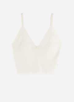Top en maille  Blanc