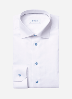 Chemise avec boutons bleus Eton