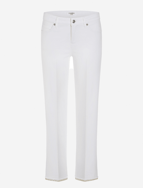 Jeans Cambio easy kick Paris  Blanc  94% coton  4% élastomultiester 2% élasthanne