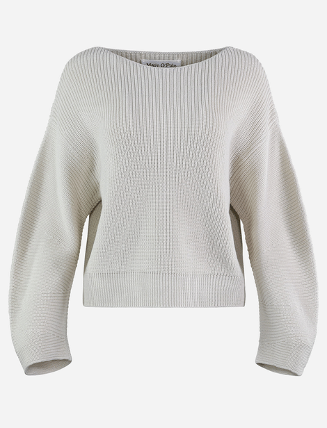 Pull en maille Marc O' Polo avec col rond. Beige 