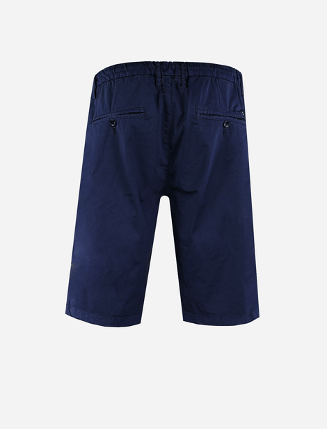 Short Alberto taille élastique avec cordon de serrage Bleu  67% Coton 30% Polyamide 3% Élasthanne