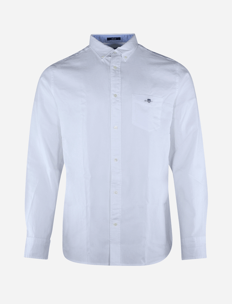 Chemise avec poche appliquée sur le devant Blanc