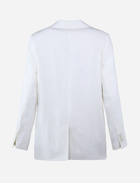 Drykorn Gerader Leinenblazer Ecru  67% Leinen 33% Viskose Futter: 63% Azetat 37% Polyester