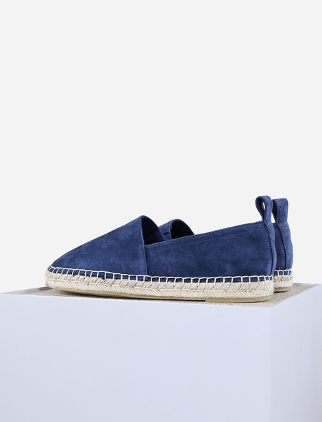 MOP Espadrilles aus weichem Wildleder. Marineblau