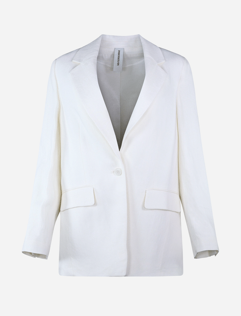 Drykorn Gerader Leinenblazer Ecru  67% Leinen 33% Viskose Futter: 63% Azetat 37% Polyester