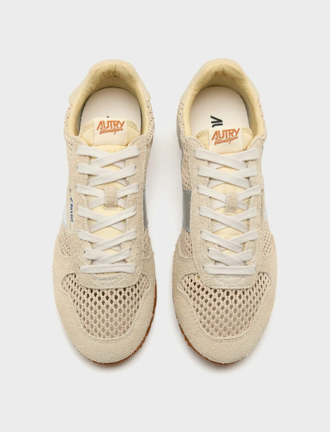 Sneakers WINDSPIN en textile tricoté avec des empiècements en daim dans une silhouette rétro