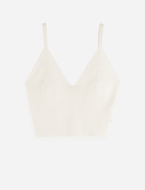 Top en maille  Blanc