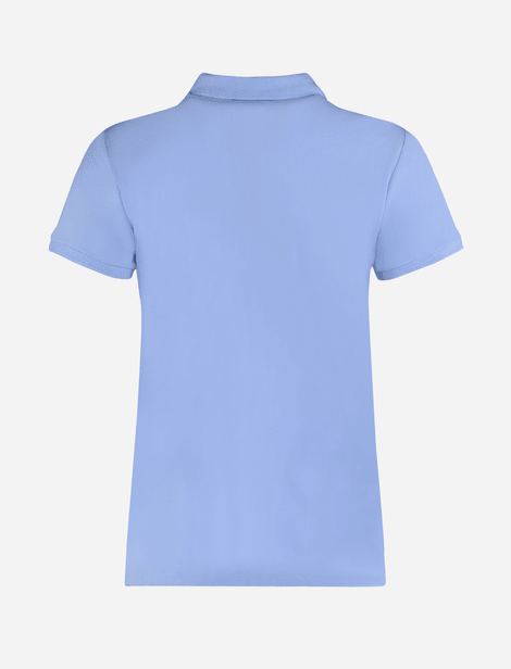 Polo Ralph Lauren avec logo brodé sur la poitrine gauche Bleu clair