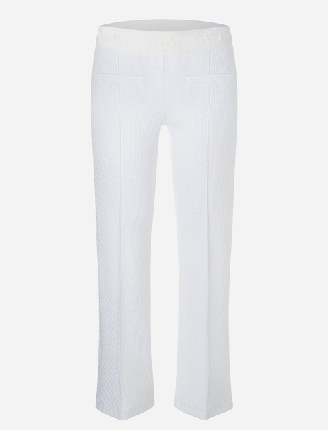 Pantalon leggins avec taille élastique Blanc