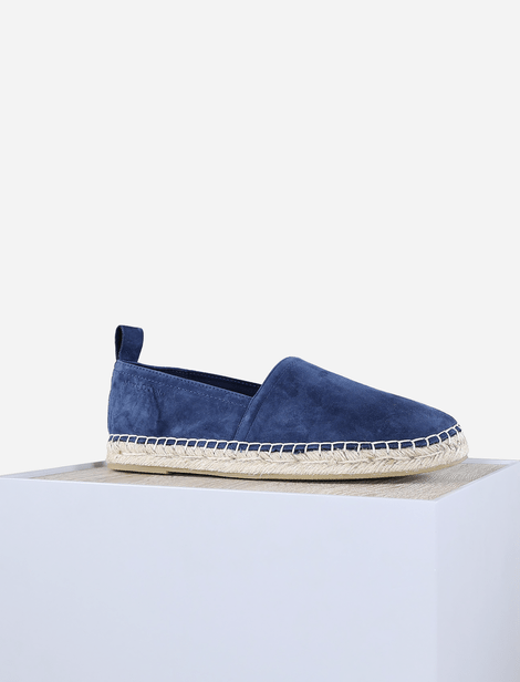 MOP Espadrilles aus weichem Wildleder. Marineblau