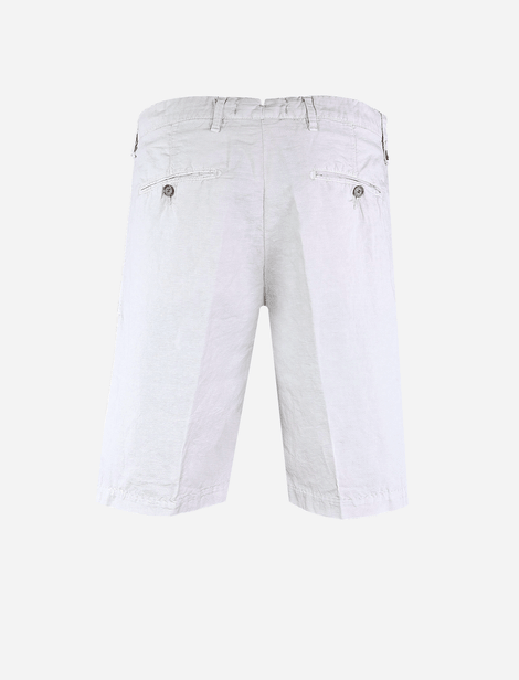 Short Blanc  53% Lin 47% Cotton
